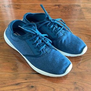 COPY Danskin Now Memory Foam Blue and White Lace Up Walking Running Sh…